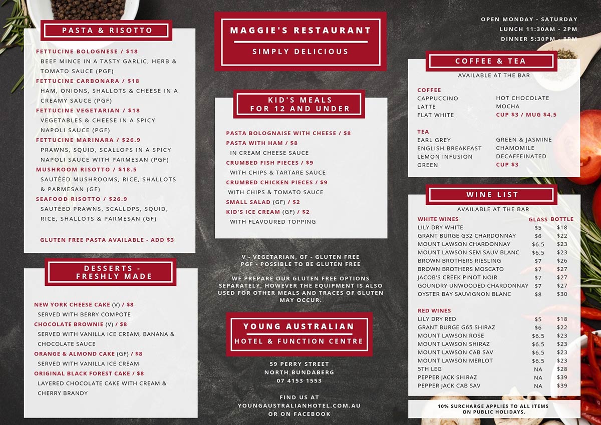 maggie's bar and kitchen kilmarnock menu