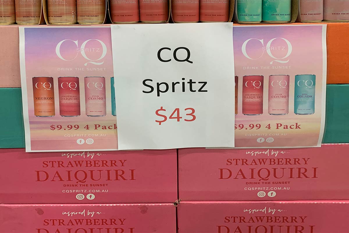 CQ Spritz Range- $9.00 24 Carton - $43 - While stocks last