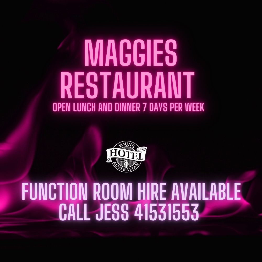 Book your next function at the Young Australian Hotel Bundaberg