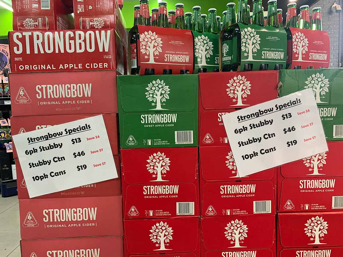 Strongbow Special - Young Australian Hotel Bottleshop Bundaberg
