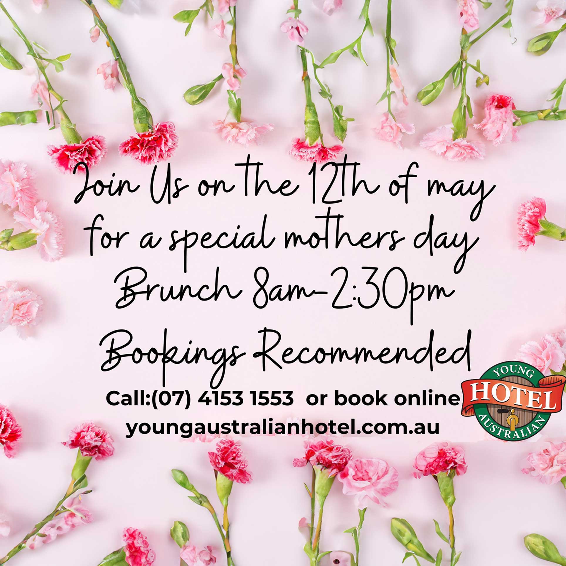 Mothers Day Brunch at the Young Australian Hotel Bundaberg