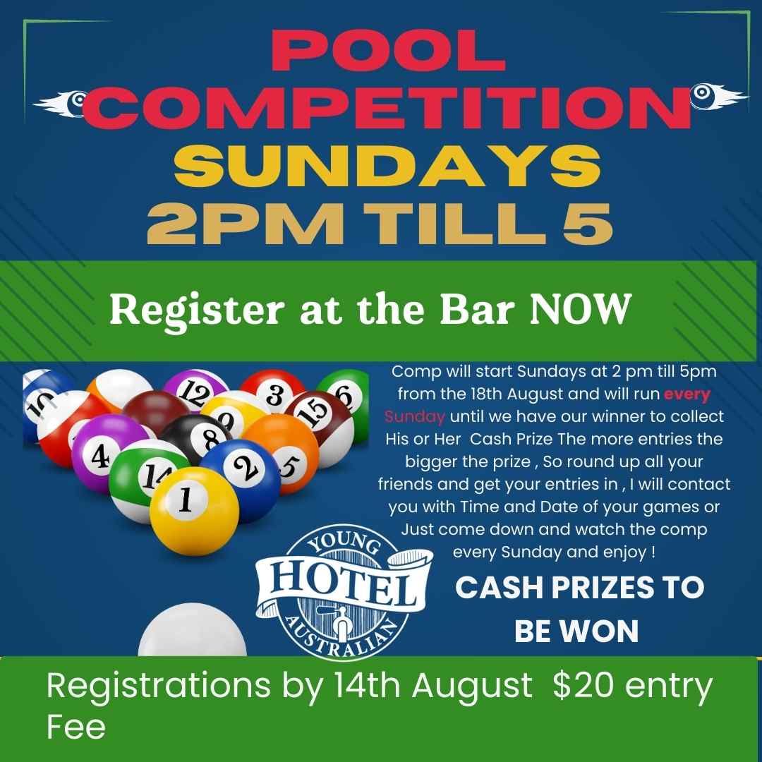 Pool Competition at the Young Australian Hotel Bundaberg