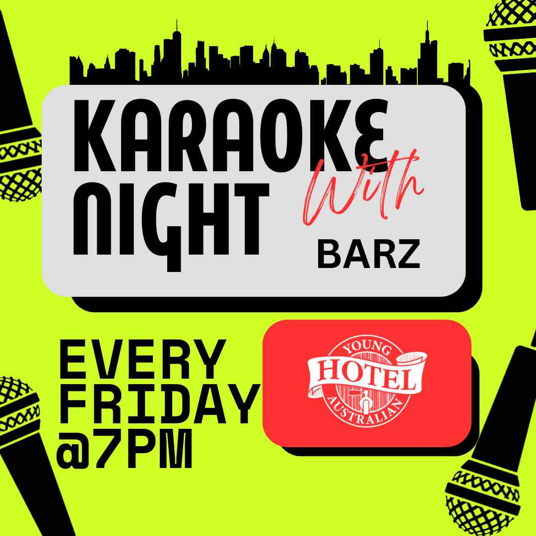 Karaoke with Barz at the Young Australian Hotel Bundaberg