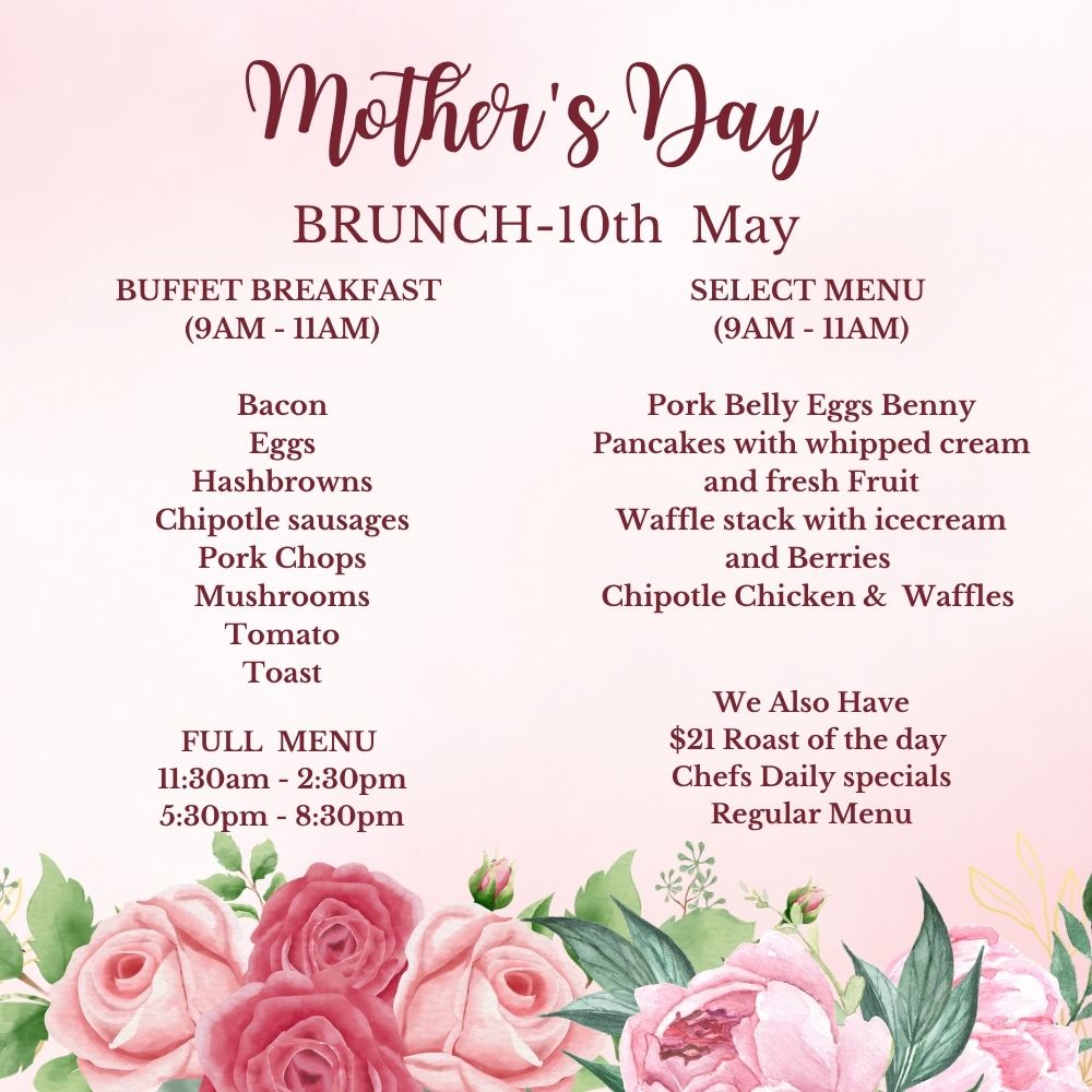 Mother's Day Brunch at the Young Australian Hotel Bundaberg